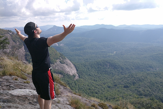 Ben Tzeel, hiking in Highlands, NC. 