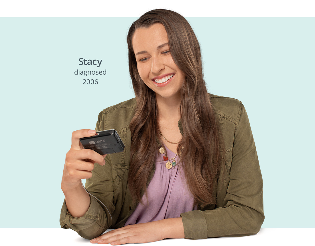 Stacy with t:slim X2 Insulin Pump