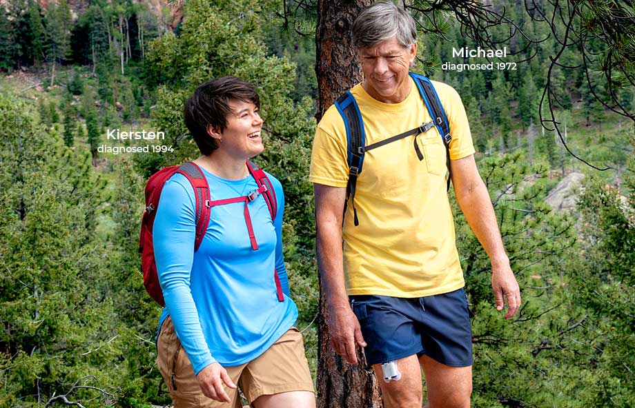 Kiersten, diagnosed 1994 and Michael, diagnosed 1972