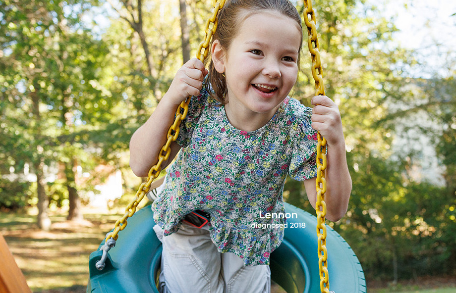 Lennon, diagnosed 2018