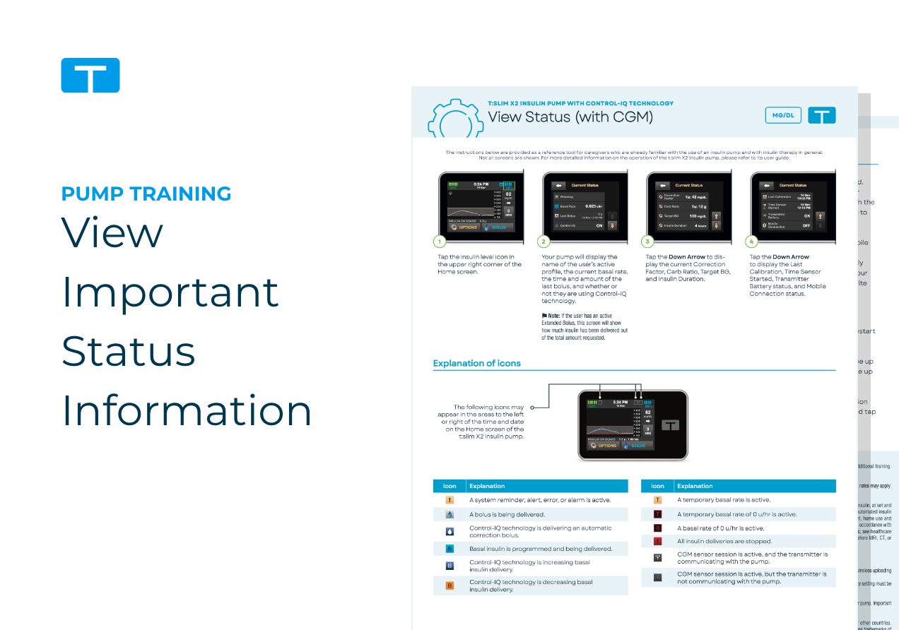 Important Status Information Sheet