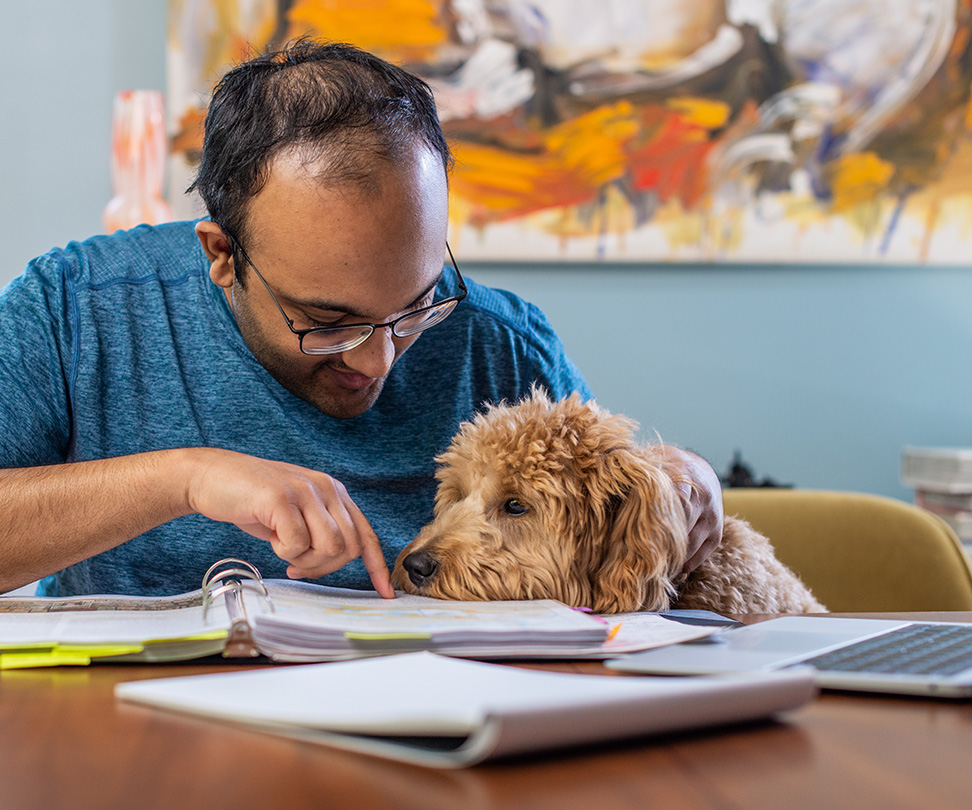 Employee with Pet